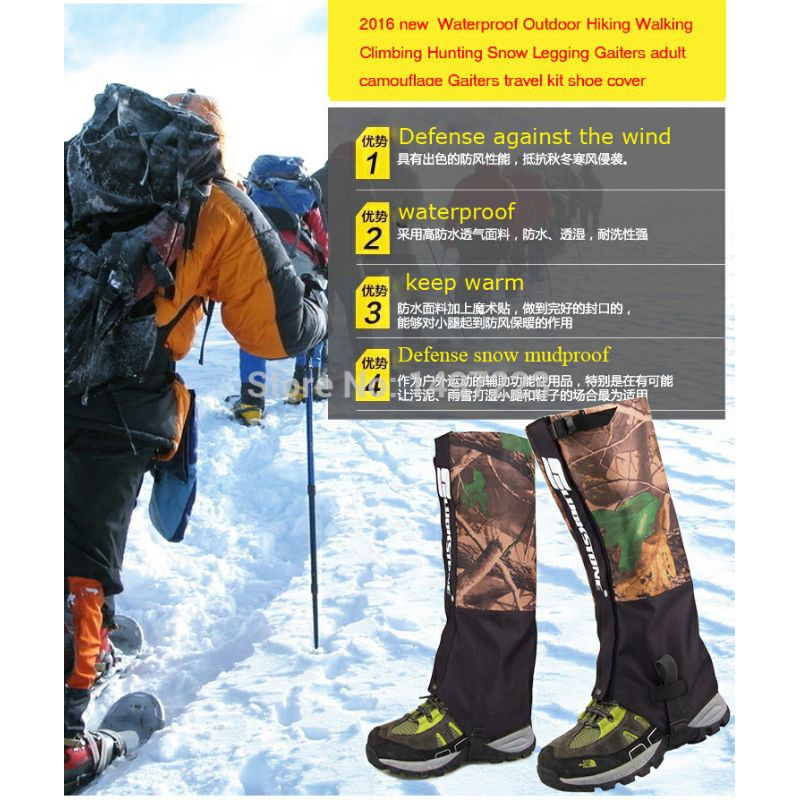 gaiter pelindung sepatu outdoor gunung