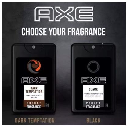 ^ KYRA ^ AXE Parfum Saku Pocket Fragance Wangi Segar Dimanapun Kapanpun Sachet Saset - Netto 17 ml