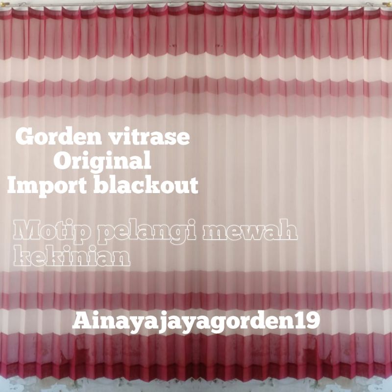 Jual Gorden Vitrase Import Blackout Original Hordeng Lapisan Korden