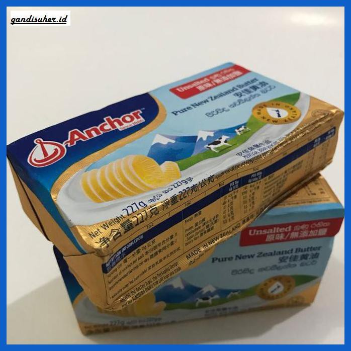 

Rettubagetnem- Anchor Unsalted Butter 227Gr | Mentega Tawar Anchor Blok 227 Gram -Asli-Slii.