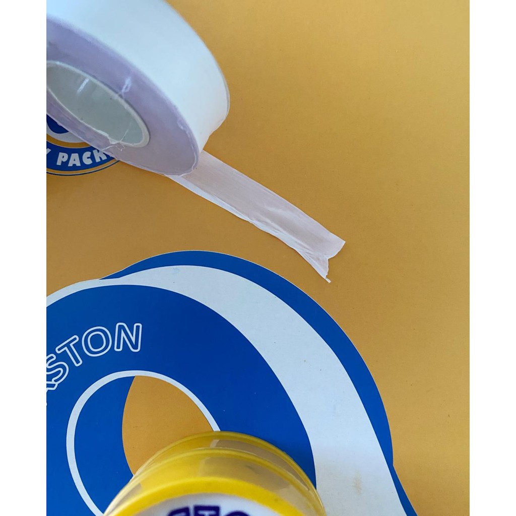 SEAL TAPE 12 x 0,075 MM x 10 METER ISOLASI PUTIH LENTUR - YOSINOGAWA