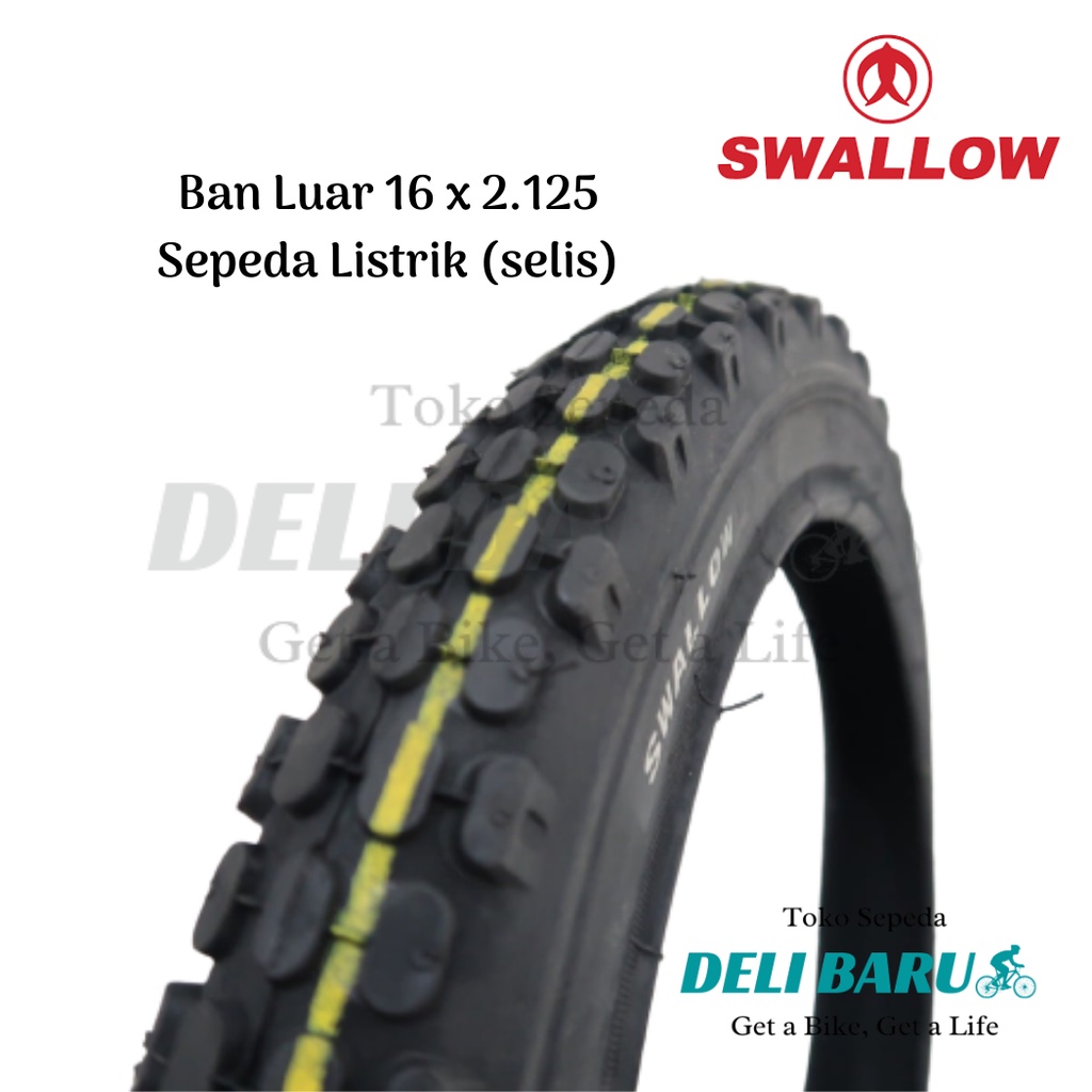 Swallow Ban luar 16 x 2.125 S-146 khusus sepeda listrik SELIS