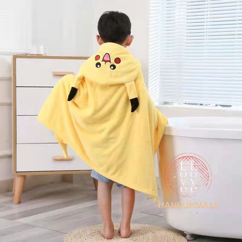 Selimut Topi Selimut Bayi Double Fleece Selimut Hoodie Bulu Bayi 3D Ponco