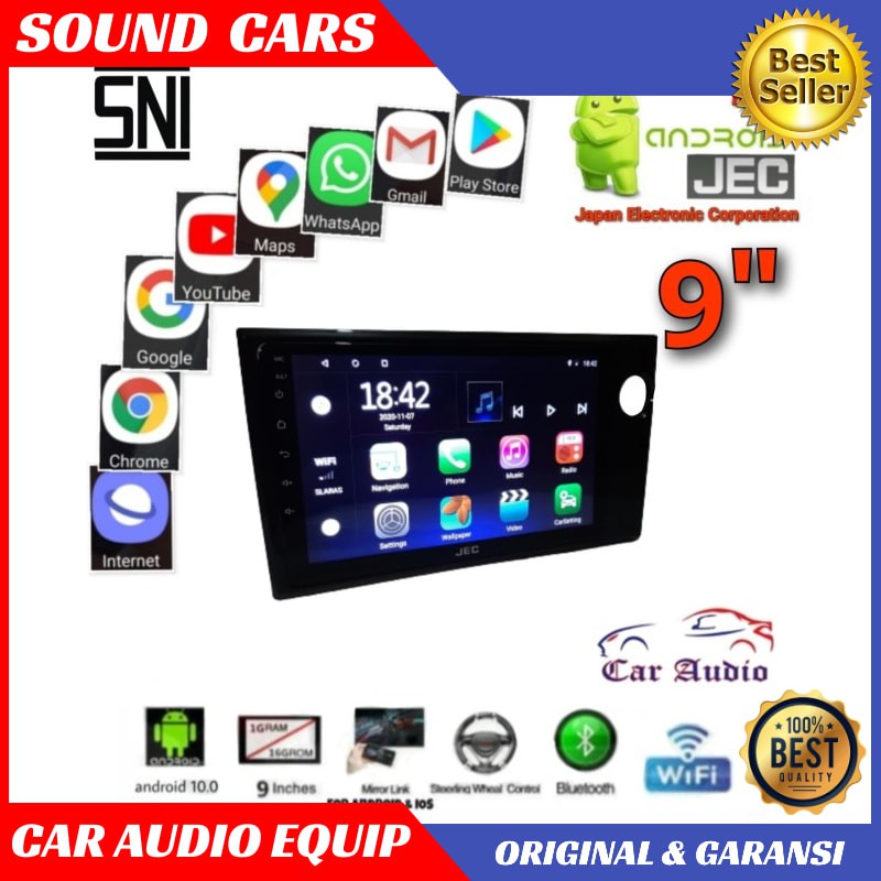 Head Unit Android Brio 9 inch Head Unit Brio Brv Mobilio ANDROID JEC Best Quality Garansi Original