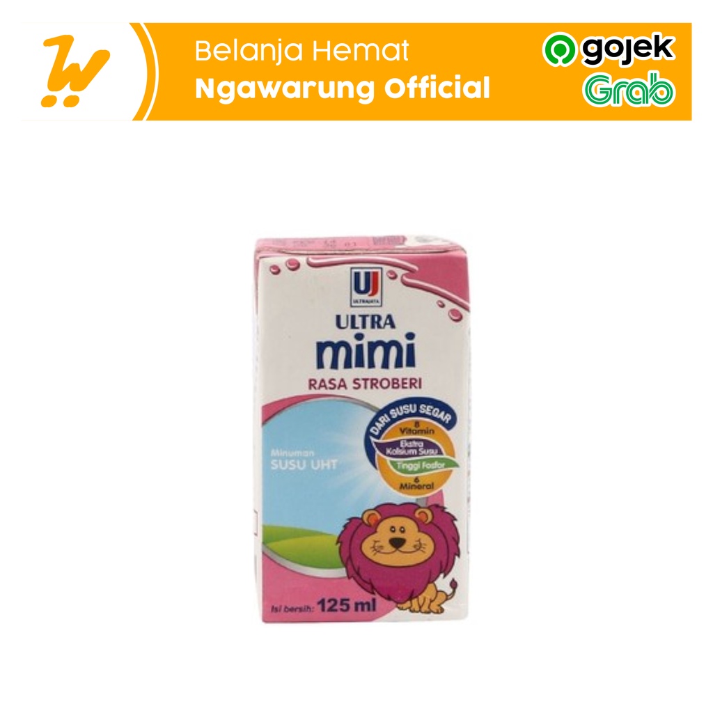 

Ultra Mimi Susu Cair Uht Rasa Stroberi Strawberry Tpk 125Ml