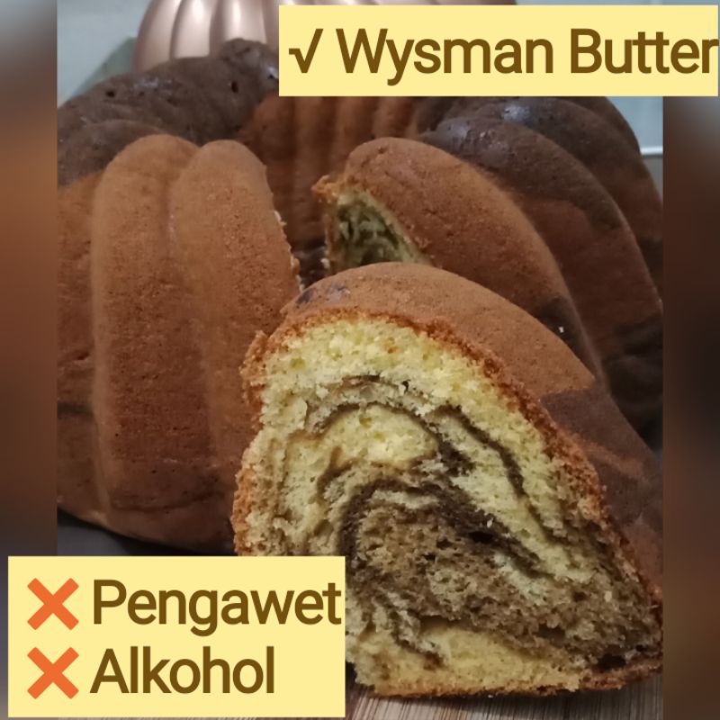 

Premium Marmer Cake Kuno / Jadul - Wysman Butter (Whole)