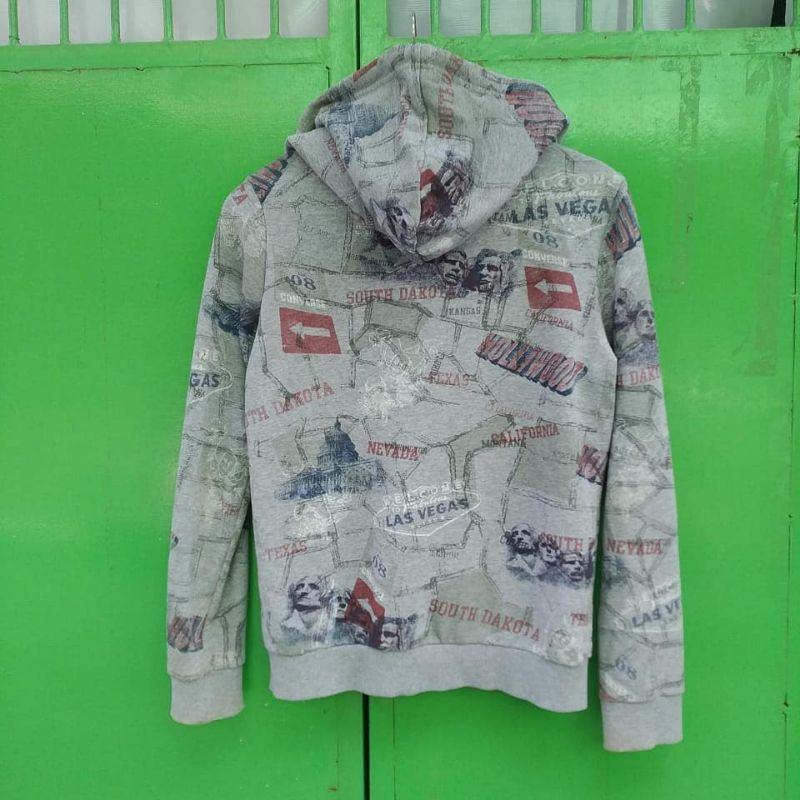 CONVERSE FULL PRINT HOODIE ZIP SECOND BRAND CREWENECK PRELOVED OVERSIZE MURAH