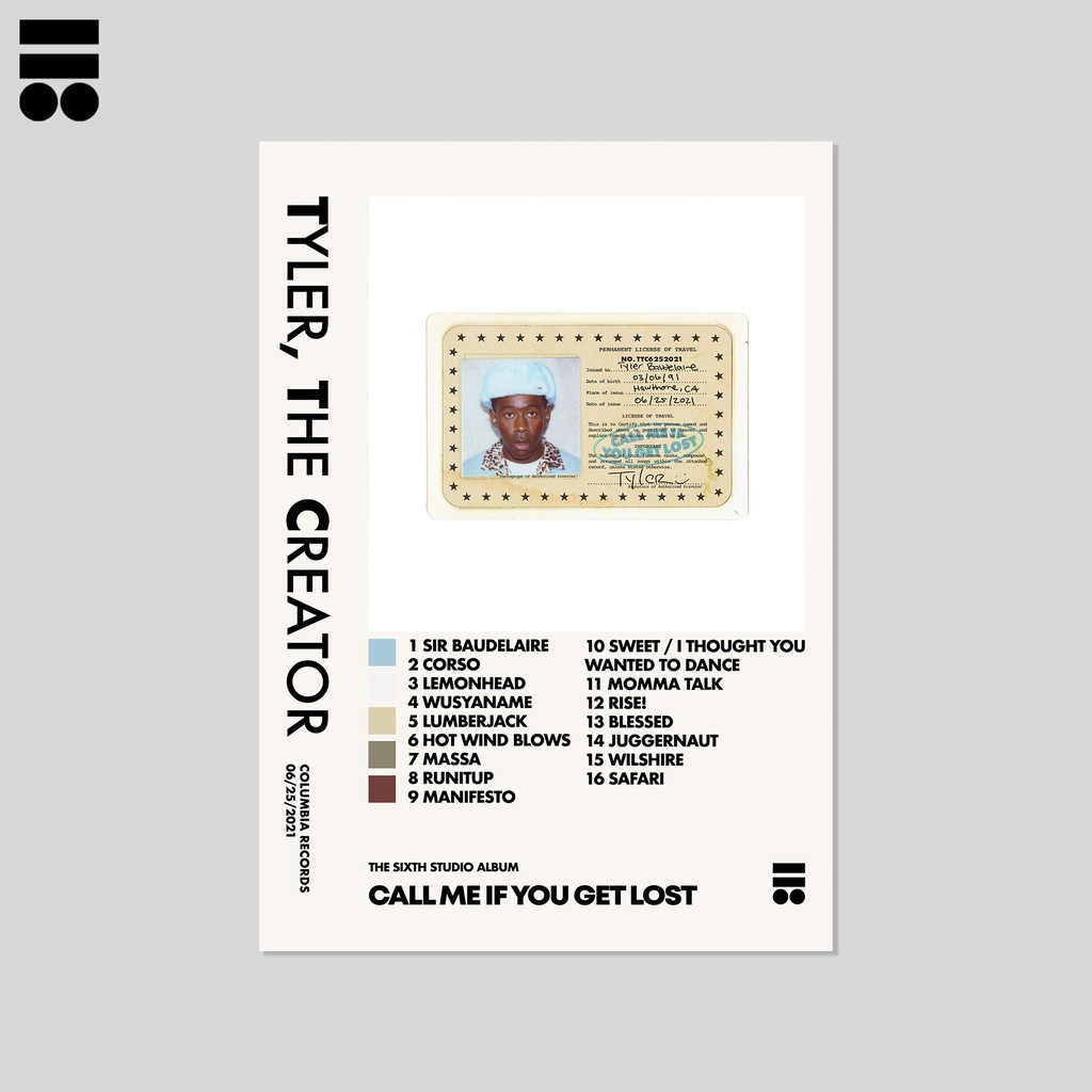 Tyler, The Creator - Call Me If You Get Lost Poster
