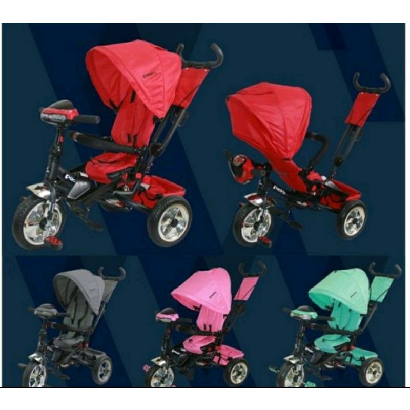 sepeda stroller anak roda 3 tricycle pacific lmx 809c