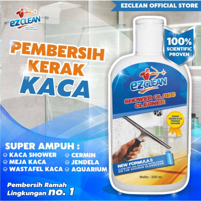 EZCLEAN Shower Glass Cleaner Pembersih  Kaca Pembersih  