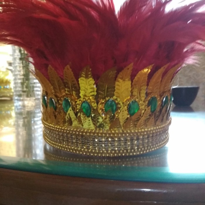 ANAK-NASIONAL-ADAT-PAKAIAN- TOPI KREASI BULU ADAT PAPUA ANAK ATAU DEWASA -PAKAIAN-ADAT-NASIONAL-