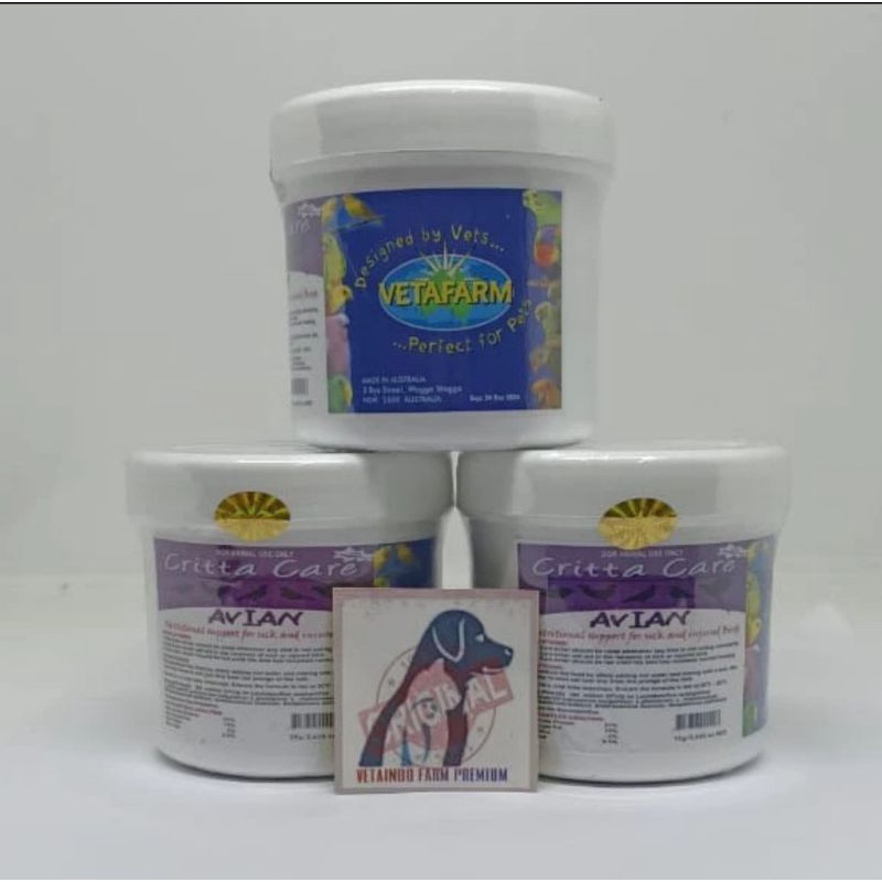 CRITTA CARE 75GR VETAFARM  FISRT AID LOLOHAN BURUNG SAKIT BABY 0 HARI