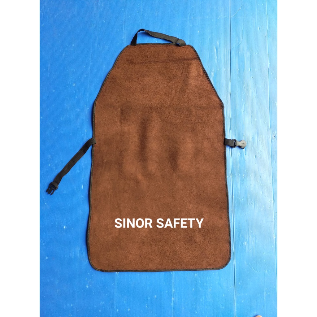 Apron Las DADA Kulit Sapi Warna Cokelat