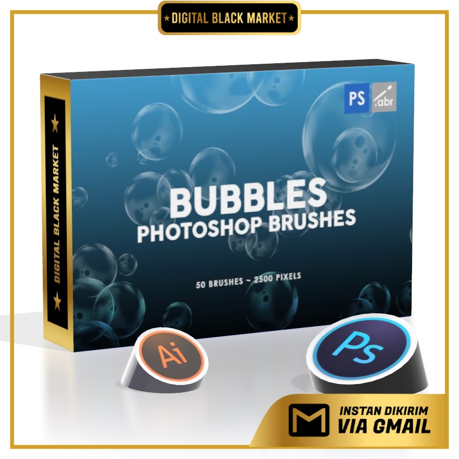 50 Bubble - Photoshop Stamp Brushes