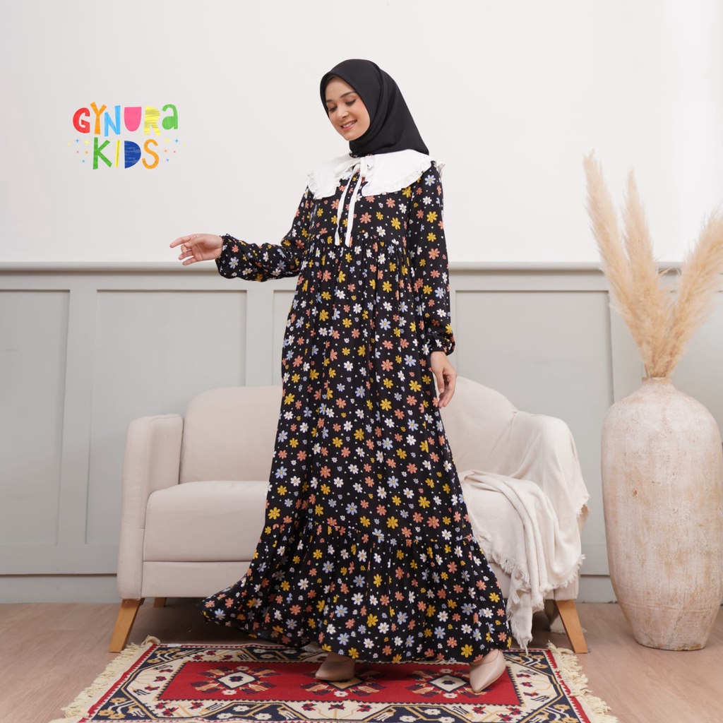 Gamis rayon HDD 03 gynurakids homedress daily wear