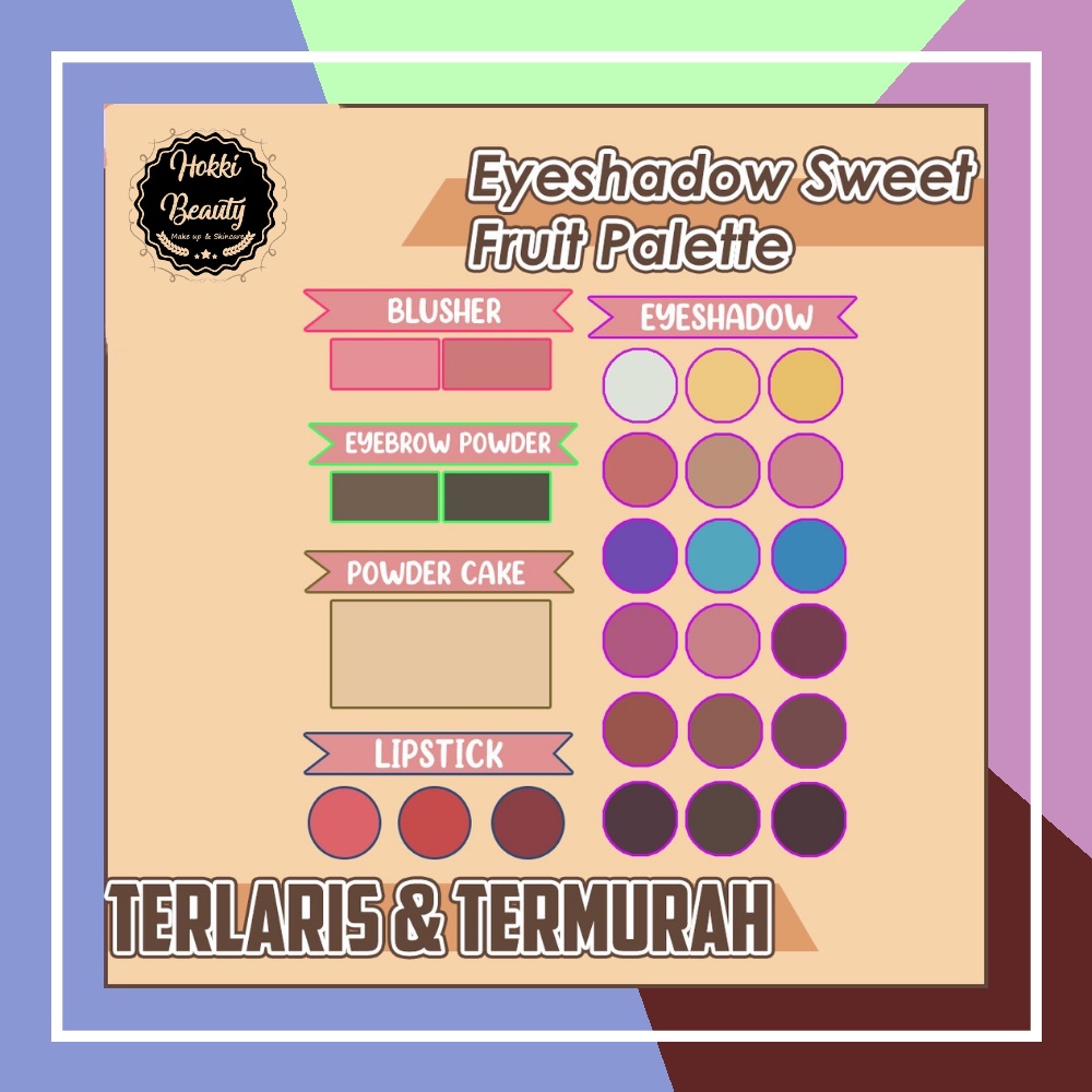 SHERBYS CHEERFUL PALETTE SO SWEET / EYESHADOW / PALETTE