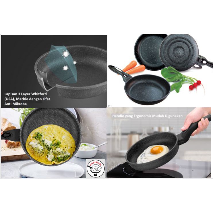 Panci Anti Lengket Maifan Batu SUNHOUSE SBD30 Termurah Surabaya