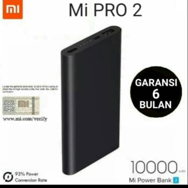 Pawer Bank Xiomi Mi pro 2i 10000msh 1USB