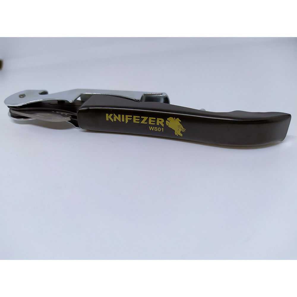 Bayar Ditempat KNIFEZER Pembuka Tutup Botol Wine Bottle Opener Stainless Steel - WS01