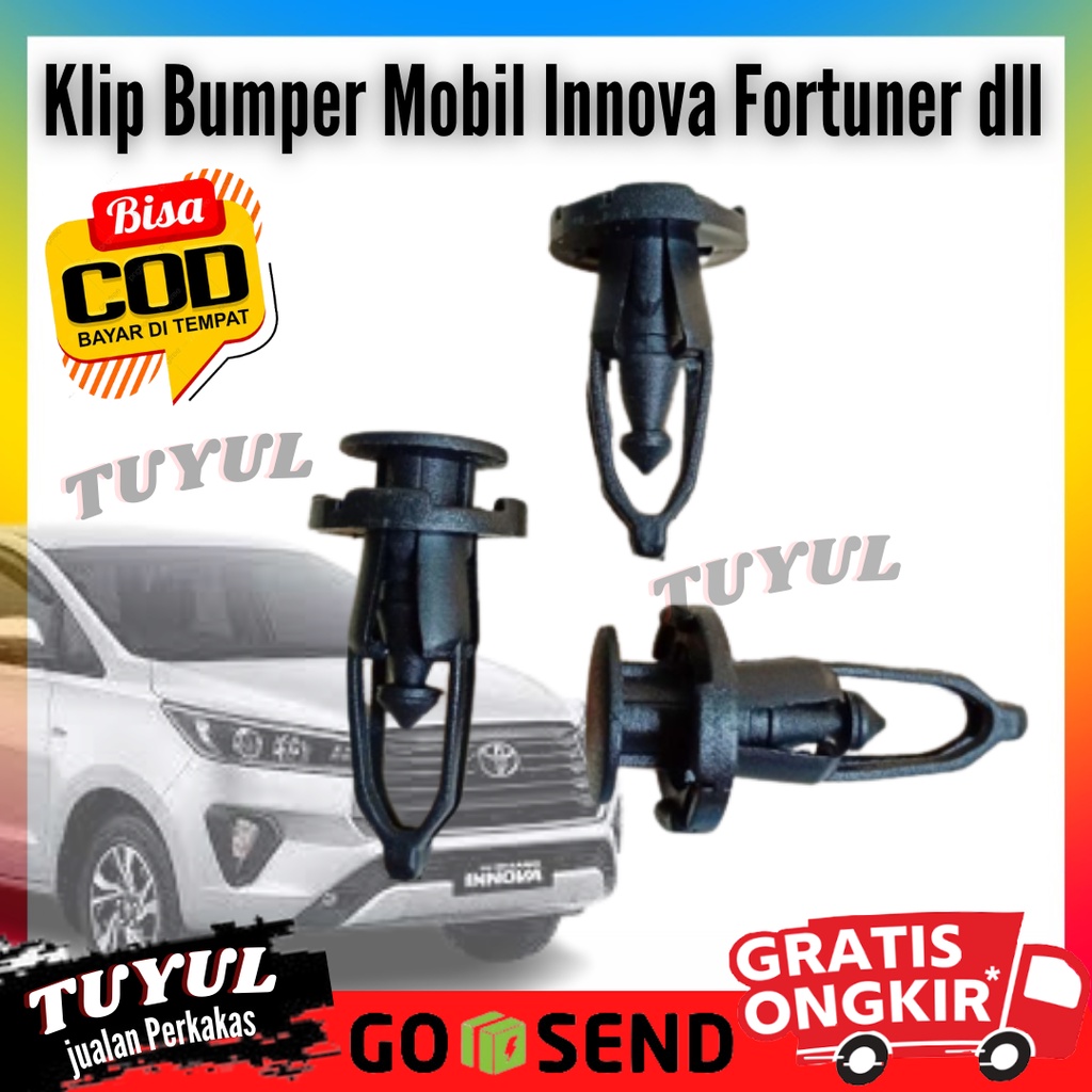 Klip Clip Kancing Bemper Mobil Toyota Innova Fortuner Universal
