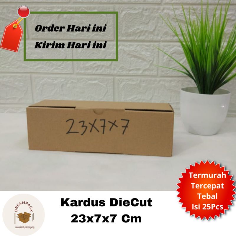 

KARDUS BOX/KARDUS PACKING/DUS BOX/DIE CUT 23X7X7 CM