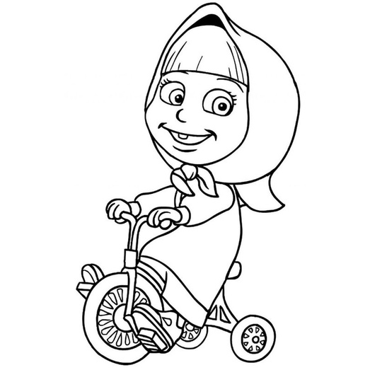 

Gambar mewarnai anak Masha and the bear