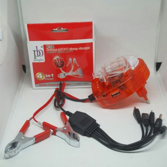 Dekstop + DC Charger Hp Aki Motor Pengbo Destop Accu Gojek Grab 5 In 1 ( Macro Micro N70 7210 D880 )