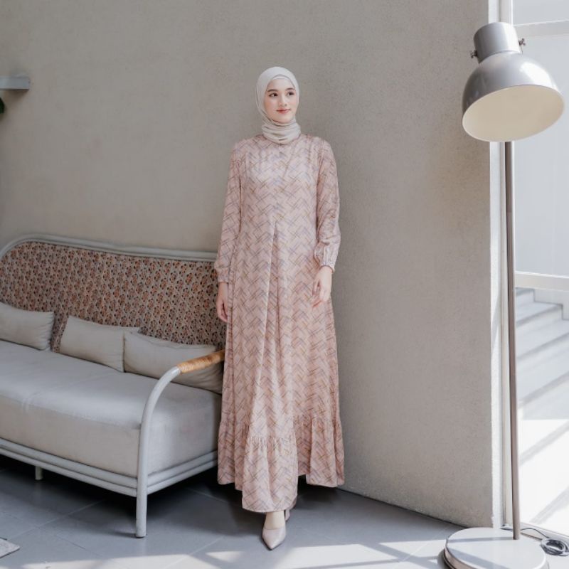 READY❗Le Khari Original❗Arumi Dress - Gamis Wanita Terbaru - Dress Muslim - Gamis Busui - Gamis Rayo
