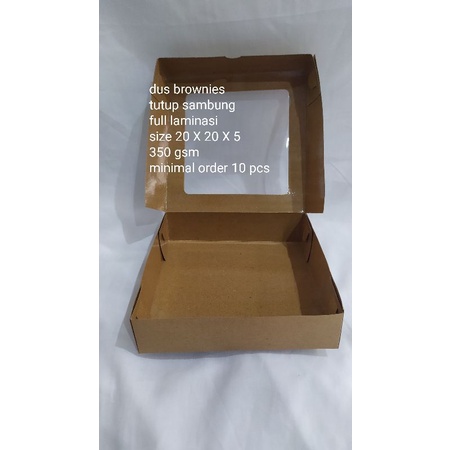 

dua brownies 20 X 20 X 5