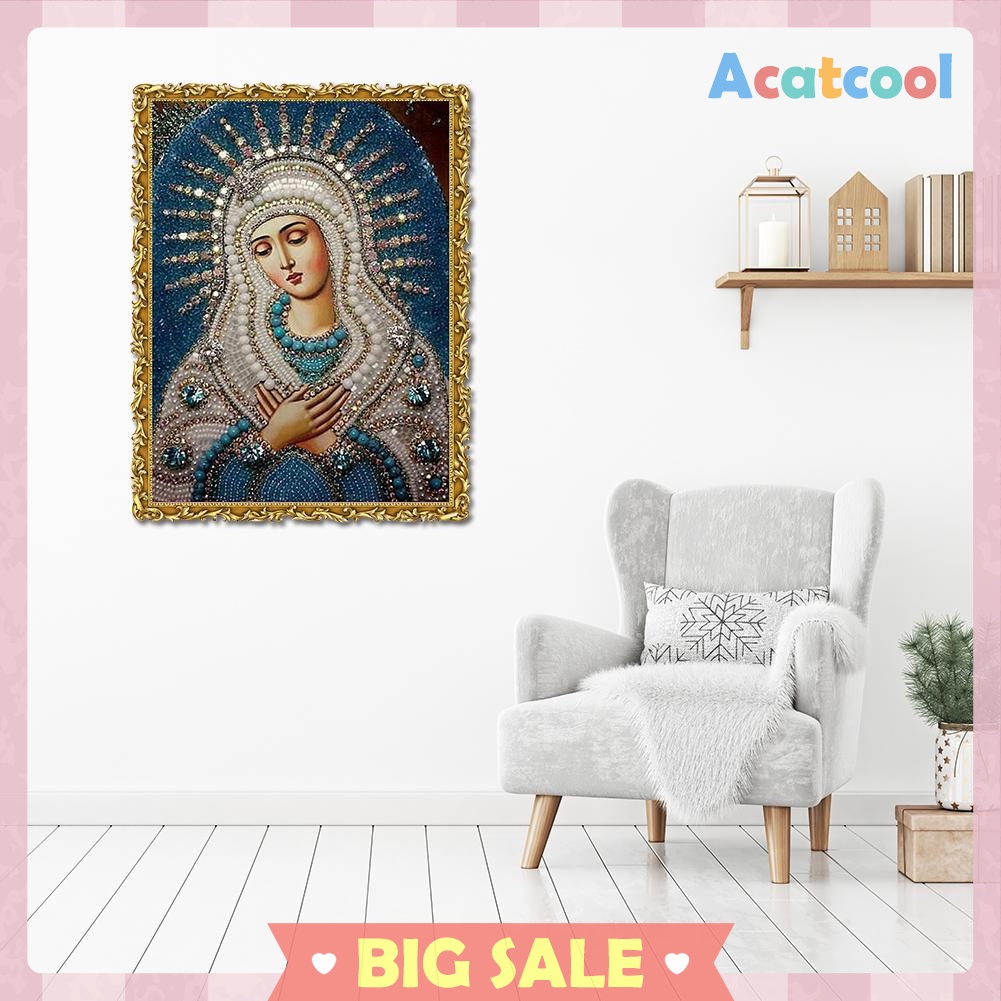 5D DIY Crystal Diamond Painting Religion Cross Stitch Kit Embroidery Mosaic