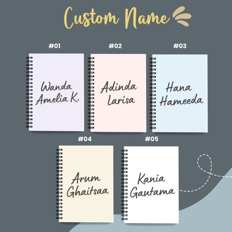 

Visiobright Custom Notebook/Buku Tulis/Agenda/Planner/Diary/Kado/Gift A5/A6 Hard Cover polos/plain