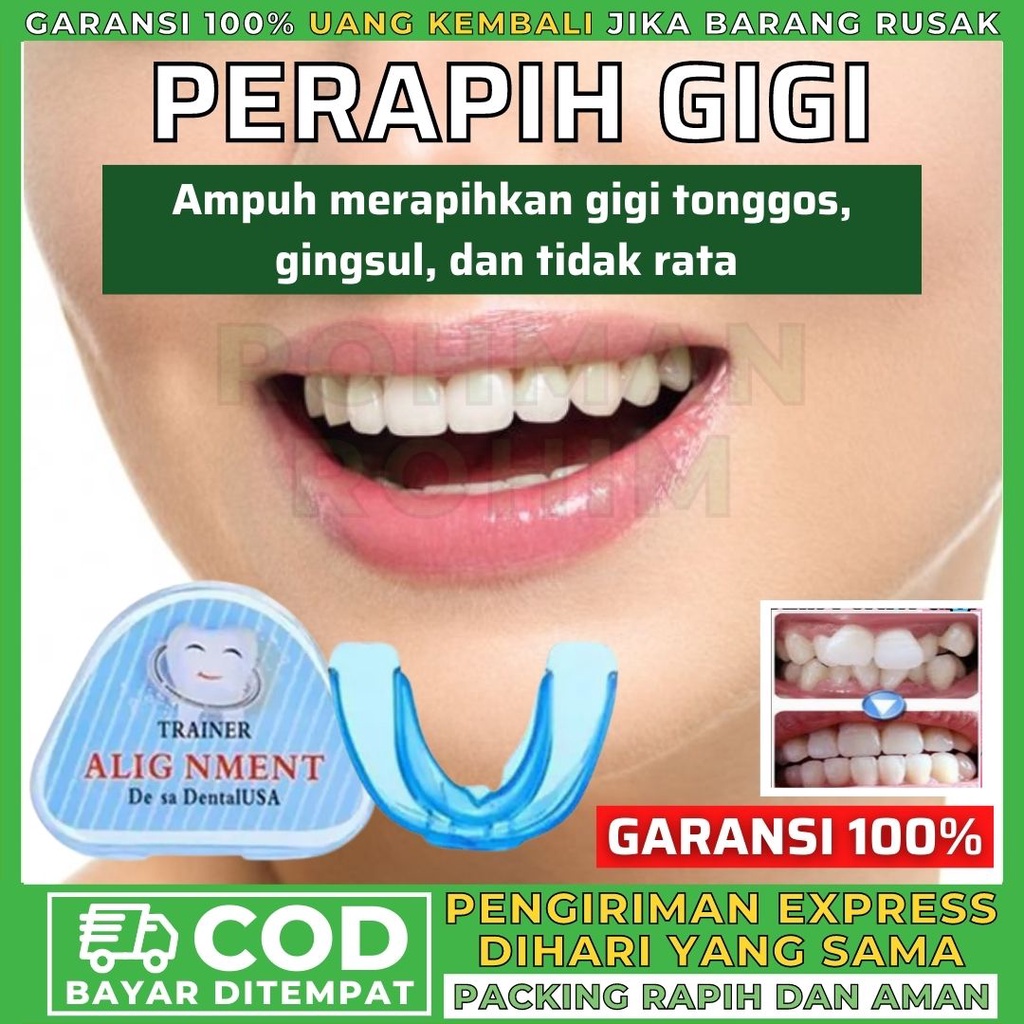 Perapih Gigi Tonggos Alat Perapi Teeth Trainer Alignment Original Renggang Asli Rapih Atas Bawah Ori