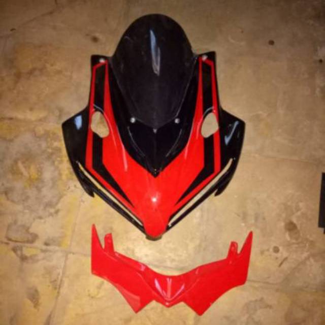 topeng v4 cbr 150r facelift atau visor v4 cbr 150r facelift plus winglet topeng v4 cbr k45g kedok v4