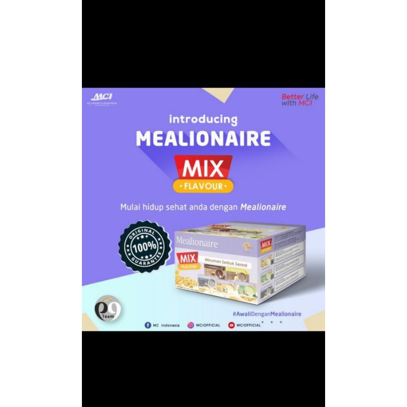 Mealionaire Mix MCI Original Solusi Diet Sehat