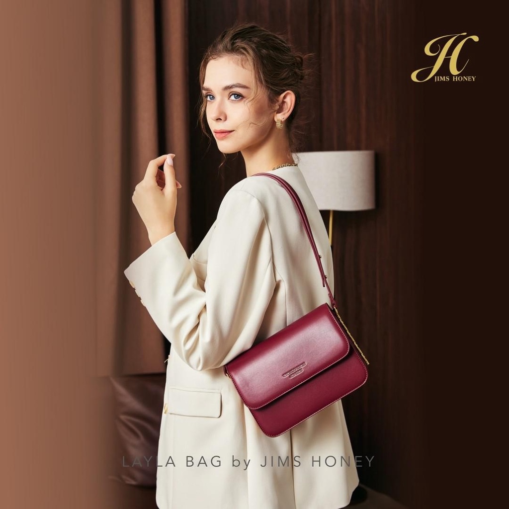 Jims Honey Layla Bag JH FREE BOX - Tas Selempang Wanita Slingbag Cewek Elegan Jims Honey Terbaru 202