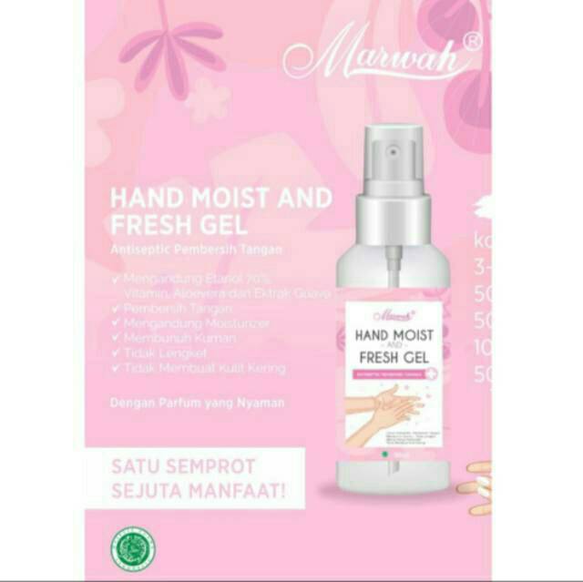 MARWAH HAND SANITIZER 60 ML HABISKAN  STOK BURUAN