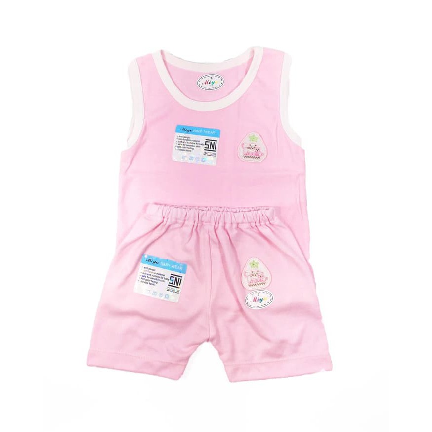 Miyo Celana Bayi Pendek Polkadot S,M,L - 4 Pcs - Size S