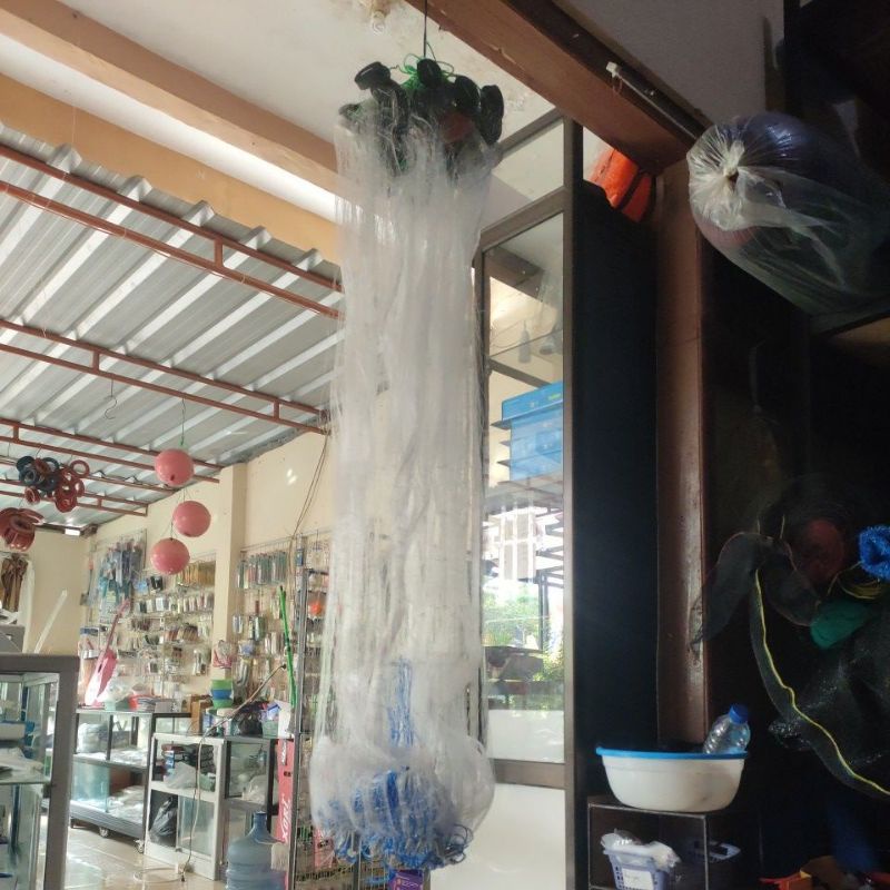 jaring ikan siap pakai 3lapis jaring kantong jaring bentang senar dalam 020 1 1/2inchi