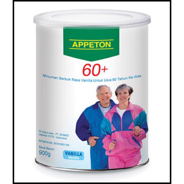 

SUPER AMPUH 900GR APPETON 60+ / SUSU LANSIA (VANILLA) 1000% ORI