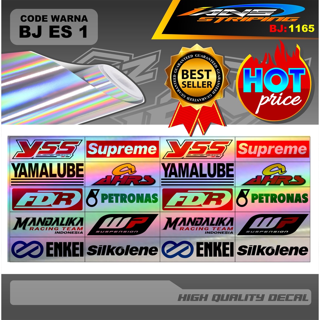 STIKER SPONSOR RACING HOLOGRAM / STIKERPACK SPONSOR PROSTREET RACING / STIKER ESTETIK / stiker aestitic