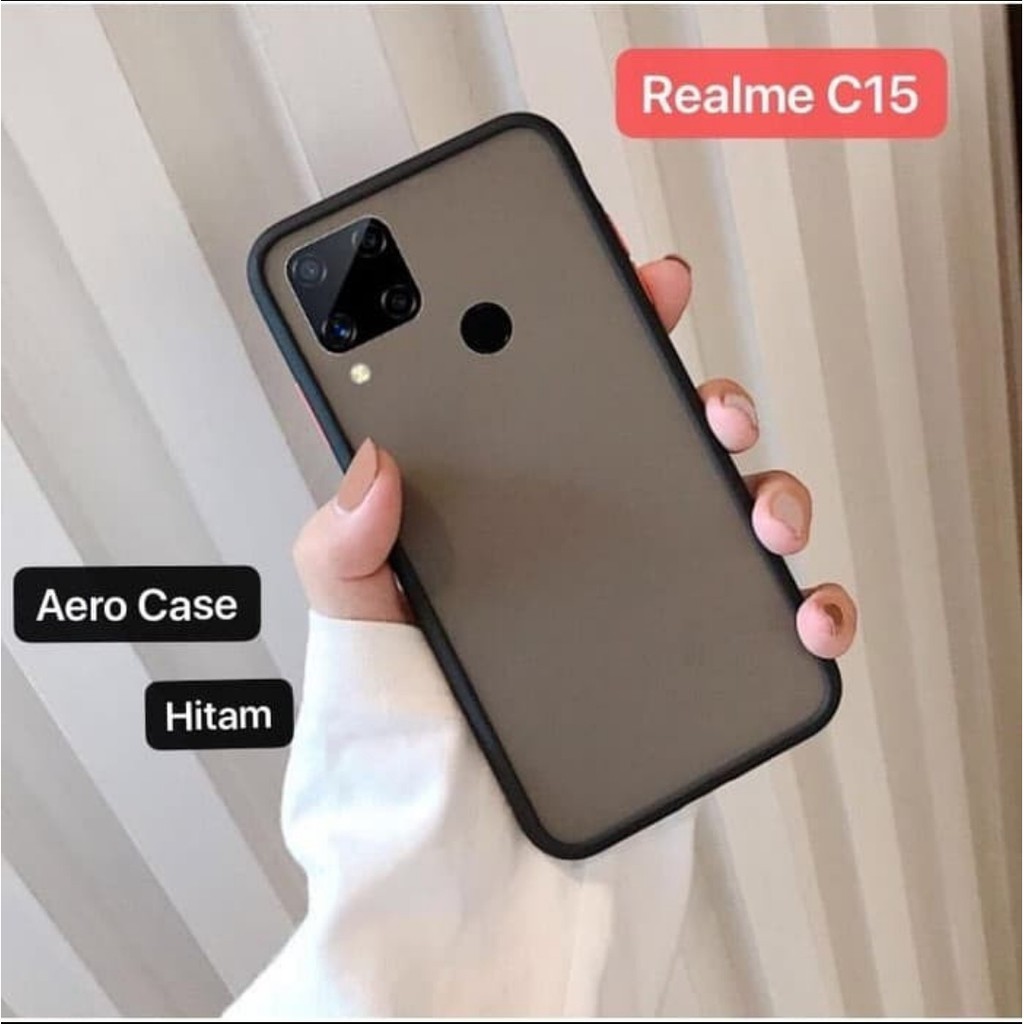 Hybrid MATTE REALME C12 C15 C11 case cover Armor Aero FROSTED