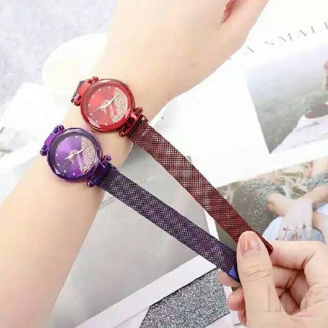 Jam Tangan Wanita Korea Strap Magnet Angsa Satu