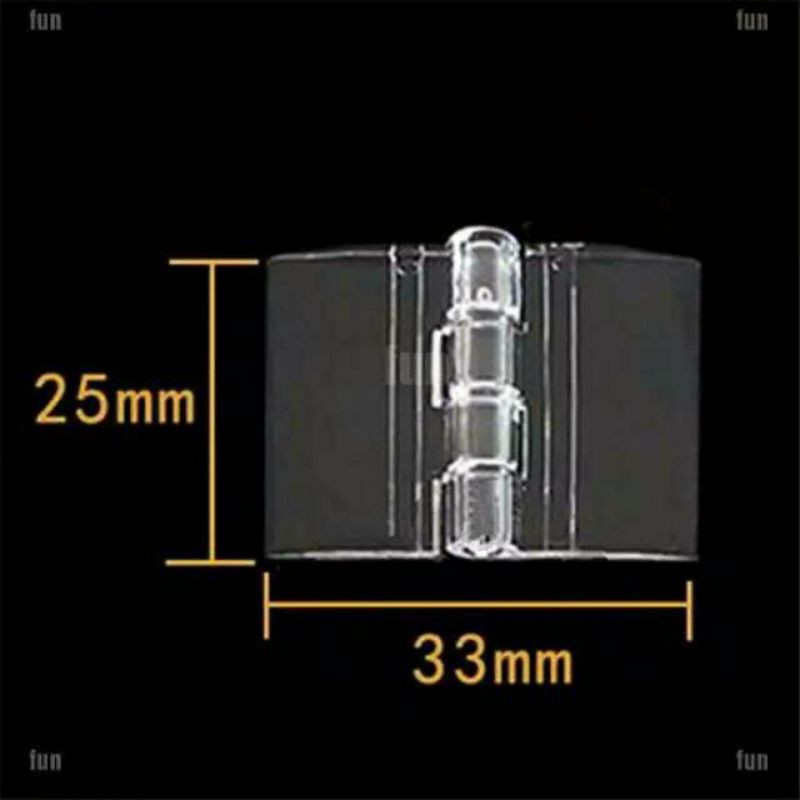 Engsel Akrilik 25 x 35 mm Transparan Engsel Acrylic 25x33mm Hinge Acrylic 2,5cm 2.5cm