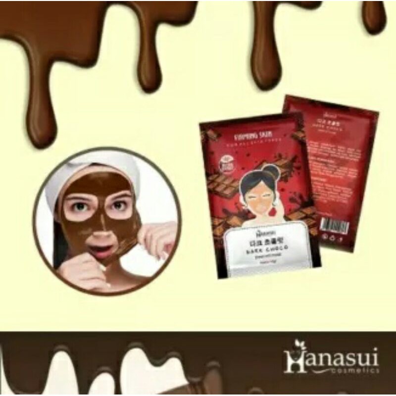 ⭐️ Jendela Kosmetik ⭐️HANASUI Pure  Dark  Choco Peel Of Mask  Firming  JK