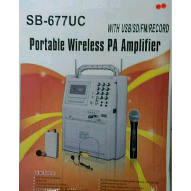 Speaker Portable wireless PA amplifier SB-677UC toa meeting soundbest