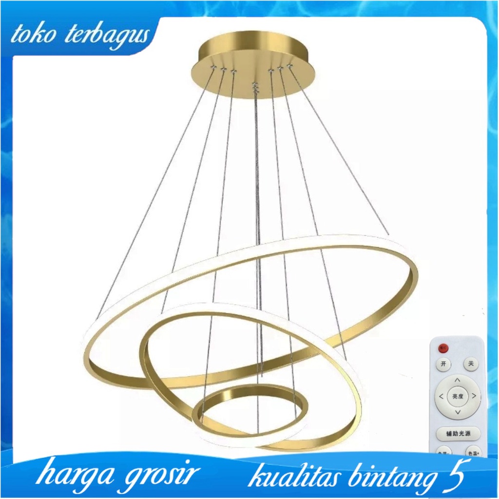 Lampu Gantung Gold Luxury Premium Chandelier Minimalis Modern Lampu Hias Premium