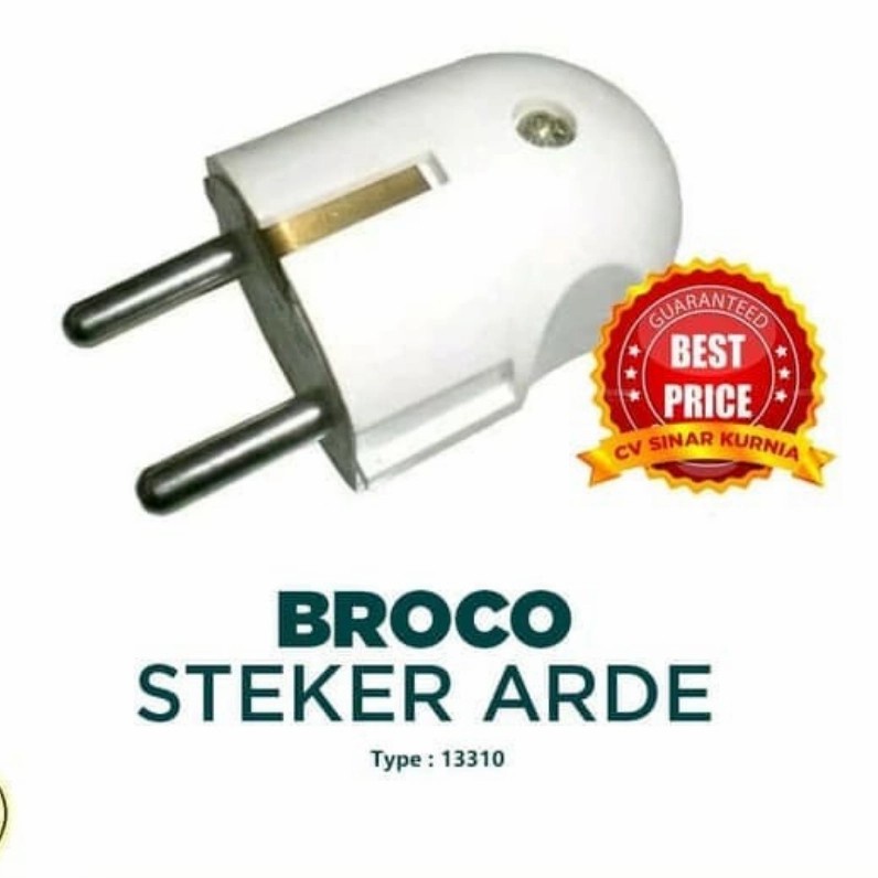 BROCO STEKER ARDE 13310 Steker Arde Broco 13310 Warna Putih