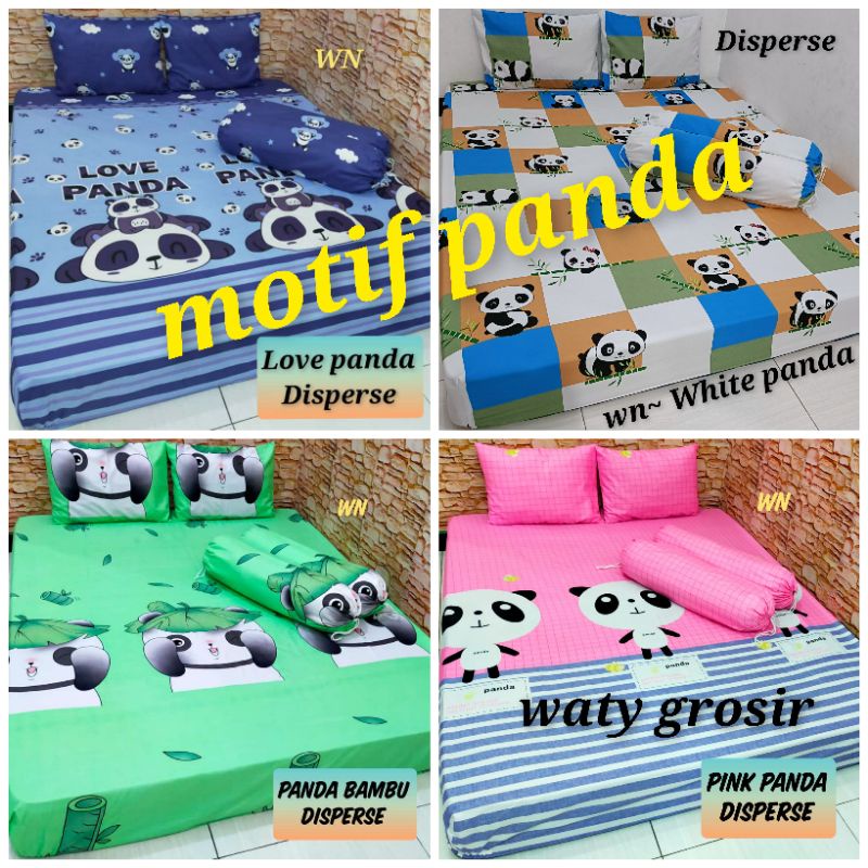 MOTIF PANDA Sarbansargul serasi!! sprei anak 2 sarban 2 sargul