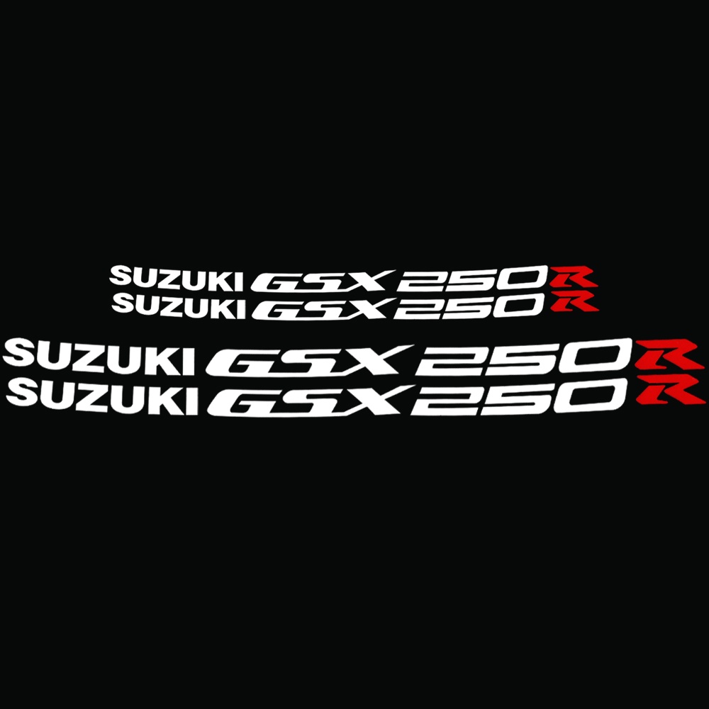 2 Set Sticker Decal Dekorasi Velg Motor SUZUKI GSX250R GSX 250R Motif Garis