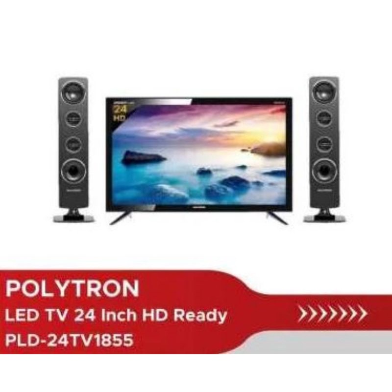 TV Digital Polytron 24 Inch PLD24TV1855 + SPK TN932 (Area Denpasar Only)